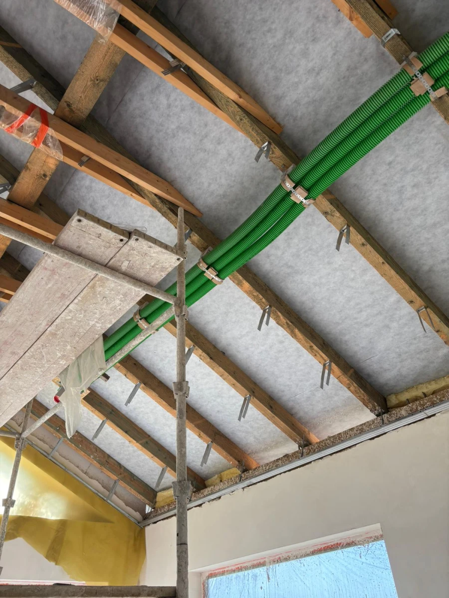 Ocieplenie poddasza piana pur domu mieszkalnego Pszczyna