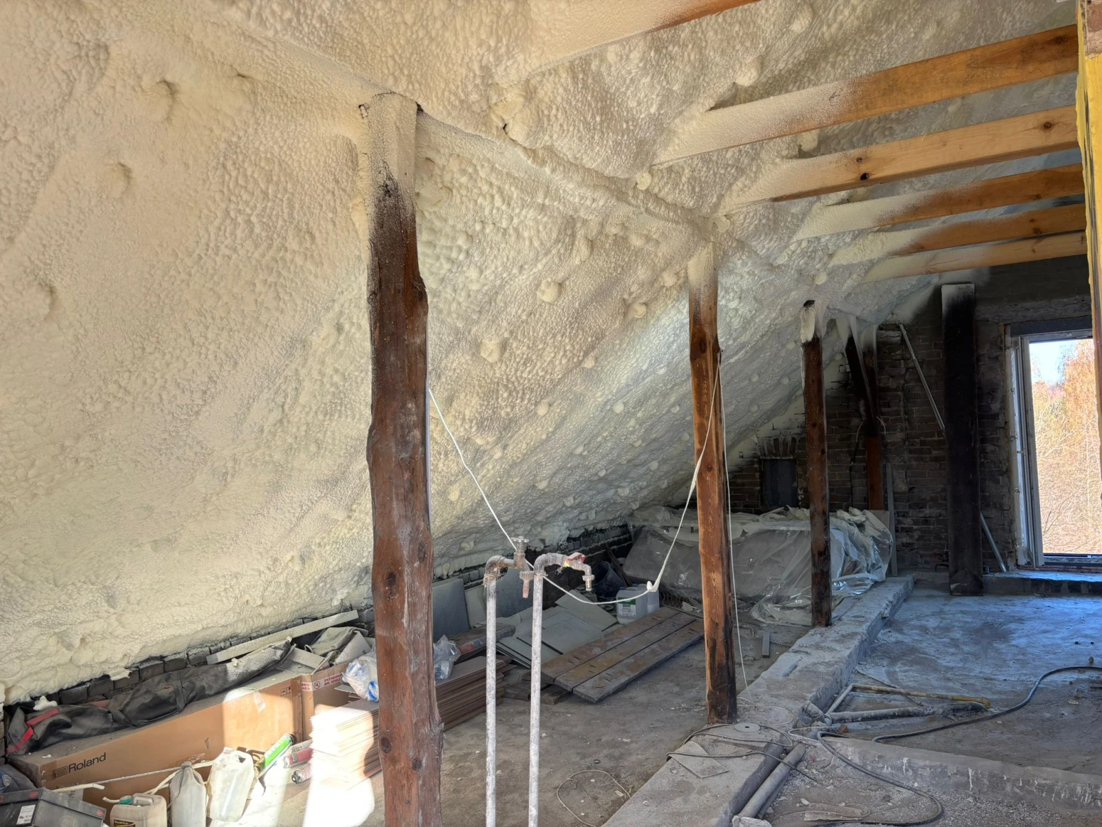 ocieplenie poddasza mieszkalnego piana